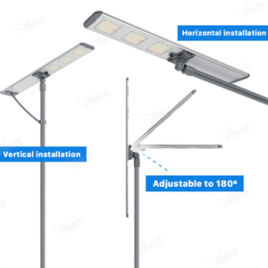 Lámpara Solar Exterior Todo en Uno <span class=keywords><strong>de</strong></span> 60W a 150W IP66 con Batería LiFePO4 y MPPT para Alumbrado Público <span class=keywords><strong>de</strong></span> Calles - Product Image 2