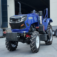 Tracteur agricole 4x4 de 70 CV et 80 CV avec rotoculteur, semoir et charrue, certifié CE