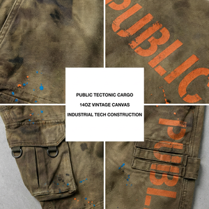 Shorts en jean baggy déchirés imprimés sur mesure, style rétro, avec poches cargo, pour la mode urbaine, fabrication OEM, marque privée - Product Image 2