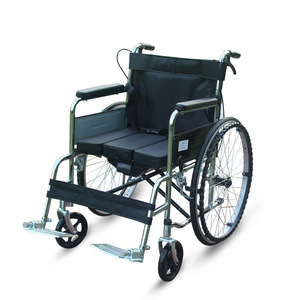 Fauteuil roulant manuel Kaizhi, roues en Oxford électro-plaquées de 24 pouces, avec siège commode pour personnes âgées et handicapées - Product Image 3