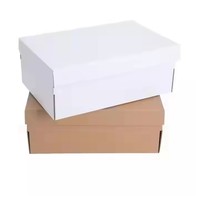 Boîte d'emballage en carton avec logo personnalisé de haute qualité Boîte pliable Boîte à chaussures en papier ondulé