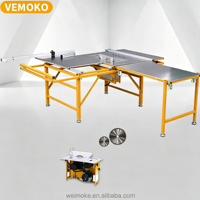 Scie à table d'usine pour le bois avec table élargie de 40 cm pour le traitement des panneaux de porte en MDF