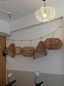 Vietrustic โคมไฟระย้าด้ามไม้ไผ่2022,ไฟตกแต่งโคมไฟระย้าทำจากไม้ไผ่คอลเลกชันล่าสุดผลิตในเวียดนาม - Product Image 2