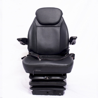 Système de siège de suspension confortable en mousse PU à suspension pneumatique pour tracteur de luxe Sièges conducteur pour siège de chariots élévateurs de camion