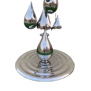 Sculpture en acier inoxydable résistante à la corrosion en forme de goutte d'eau pour hôtels, centres commerciaux et installations d'art public (Art déco/Design moderne) - Product Image 1