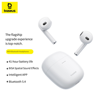 Écouteurs sans fil reconditionnés BASEUS W04, suppression du bruit, stéréo, pour le sport et les appels, avec étui de charge - Haute qualité