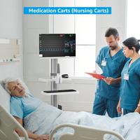Chariot médical mobile personnalisable en matériaux écologiques avec support pour scanner buccal pour hôpital ou salon de beauté