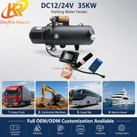 OkyRie WH-35 35KW Auto-Standheizung 12V 24V 4G GSM APP-Steuerung Motorvorwärmer für LKW Bus Wohnmobil Flotte