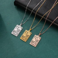 Conjunto de 3 Piezas para Hombre, Estilo Hip Hop Urbano, Collar con Colgante Grabado con Frases de Sabiduría, Joyería de Acero Inoxidable, Camisetas de Algodón para Hombre