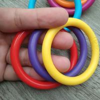 Anneaux à pression en plastique de couleur personnalisée, anneaux circulaires ouverts en plastique, anneaux fendus en plastique pour la connexion d'accessoires de carnet et de livre d'histoire