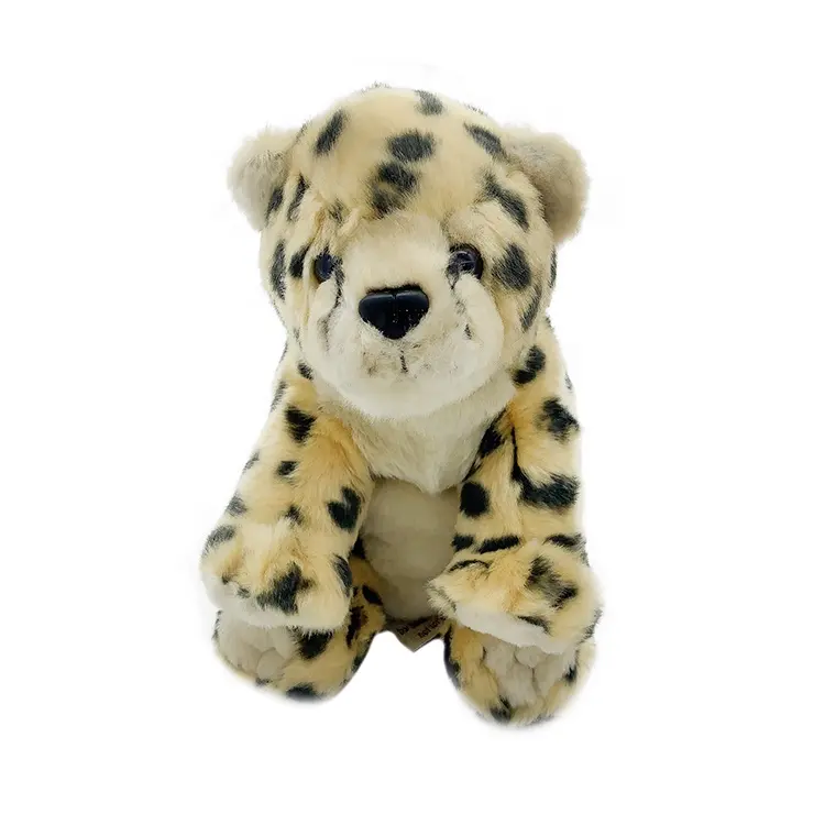Venta al por mayor de juguetes de animales de leopardo de peluche hechos en China tela de piel de felpa mini juguete de peluche muñeco de leopardo juguetes de peluche