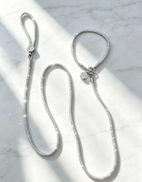 Ensemble de colliers de luxe pour chien avec logo personnalisé, OEM ODM, laisse pour animal de compagnie scintillante, accessoires pour animaux de compagnie en marque privée, directement de l'usine, faible MOQ