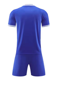 ชุดฝึกซ้อมฟุตบอลแบบสั้นแขนสั้น ดีไซน์ส่วนตัว ผลิตจากโรงงาน ผ้าโพลีเอสเตอร์ ชุดฟุตบอล - Product Image 2
