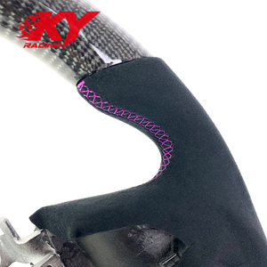 Volant sport en fibre de carbone personnalisé pour Infiniti Q50, style suède, pour les anciens modèles Infiniti Q70l QX50 FX35 QX60 G37 - Product Image 2
