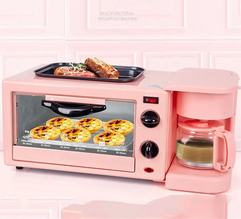 Heißer Verkauf 3 in 1 elektrische Frühstücks maschine Toaster Kaffee maschine Maschine