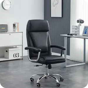 New Design Leather Faux Leather Comfortable Rotating Height Adjustable Executive Office Chair