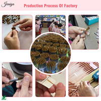 Ensemble de brosses à ongles en nylon à manche léopard orné de strass, best-seller, avec 40 pendentifs floraux et liner pour la Saint-Valentin, pour manucure DIY