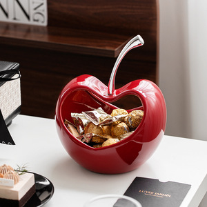2025 Hiện Đại Gốm Lưu Trữ Bát Hot Cherry Màu Trái Cây Hình Dạng Tổ Chức Của Apple Phong Cách Lưu Trữ Container Cho Phòng Khách Công Cụ - Product Image 2