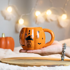 Juego de Tazas de Cerámica con Forma de Calabaza para Halloween, Regalo Festivo, Tazas de Café y Té de Alta Calidad - Product Image 6