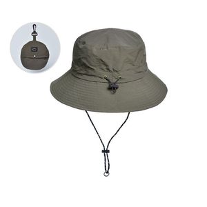 Customized LOGO Foldable <strong>Bucket</strong> <strong>Hat</strong> <strong>With</strong> Pocket Safari Unisex Fishing Cap Fisherman <strong>Bucket</strong> <strong>Hat</strong> <strong>With</strong> Drawstring - Product Image 4
