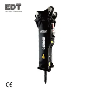 Factory Direct Powerful EDDIE Hydraulic Breaker for Construction Machinery Excavator Attachments that Fits Backhoe Loader Skid
