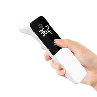 Thermomètre numérique à succès : thermomètre frontal médical haute température, thermomètre frontal et auriculaire à LED pour les soins familiaux