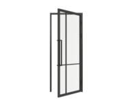 Portes de grenier en verre intérieur à double battant en acier