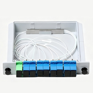 ตัวแยกไฟเบอร์ออปติกแบบ Cassette ความแม่นยำสูง SC APC PLC 1x4 FTTH 4G WiFi GSM GPRS โมดูลเครือข่าย ปรับความยาวได้ - Product Image 3
