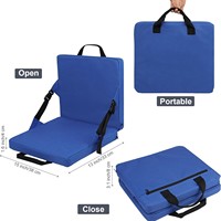 Chaises d'activités de plein air Coussin de siège pliable en mousse pour stade avec support dorsal