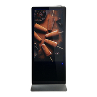 43 49 55 65 inci Indoor Display papan Digital berdiri LCD iklan Totem untuk Indoor lantai iklan