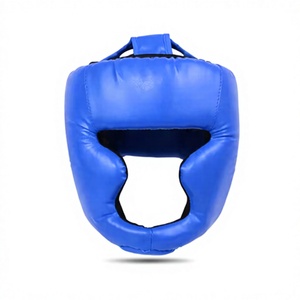 Protector de Cabeza de Boxeo de PU Azul HAWK SPORTS INDUSTRIES para Entrenamiento, Sparring, MMA, Muay Thai, Taekwondo, Unisex, Juvenil - Product Image 1