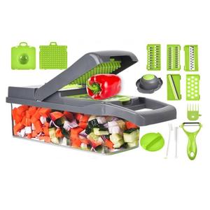 Cortador multifunción de frutas y verduras, picadora de verduras 26 en 1, con contenedor, herramienta Ralladora, cortador de verduras - Product Image 1