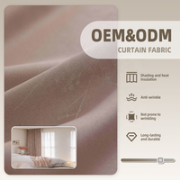 Tissu de rideau occultant jacquard uni, lourd, durable, personnalisé, polyvalent, haute performance, ColosTex OEM ODM, vendu au mètre.