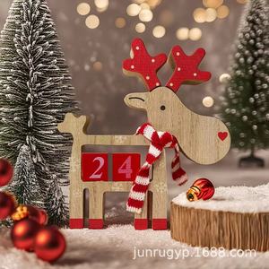 Junru Reindeer <b>Calendar</b> 2025 Day View Christmas Decoration Desk Ornament Holiday Countdown Perpetual <b>Calendar</b> - Product Image 3