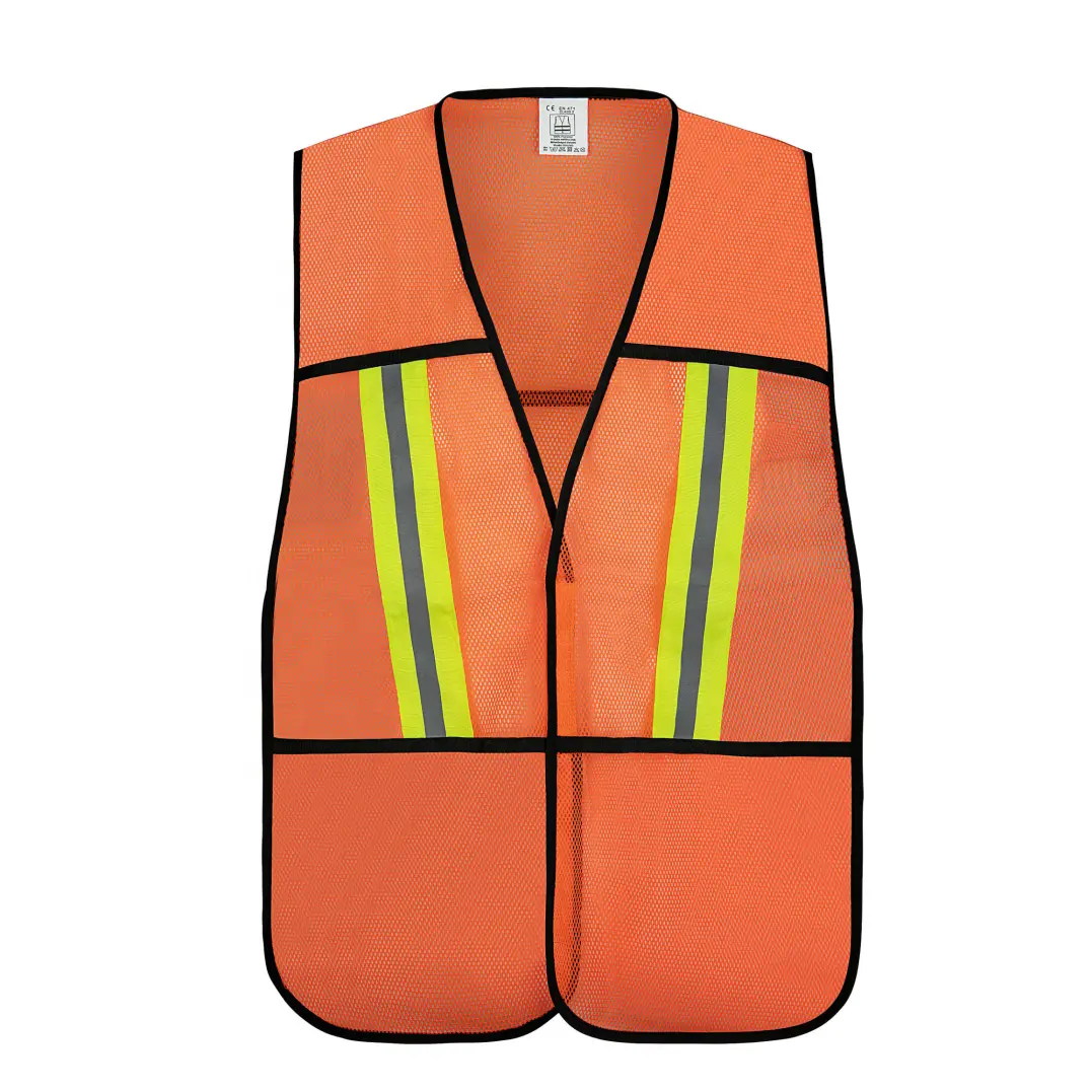 Chaleco vêtements fluorescents réfléchissants haute visibilité vêtements de sécurité réfléchissants arpenteur gilets respirants logo personnalisé