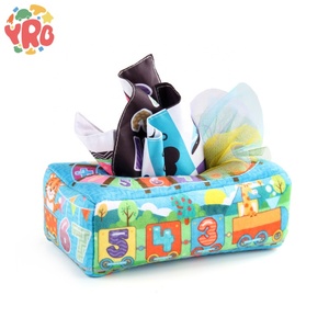 Boîte à mouchoirs en peluche douce pour bébé, jouets sensoriels d'apprentissage, boîte à mouchoirs magique éducative pour bébé, offre spéciale - Product Image 6