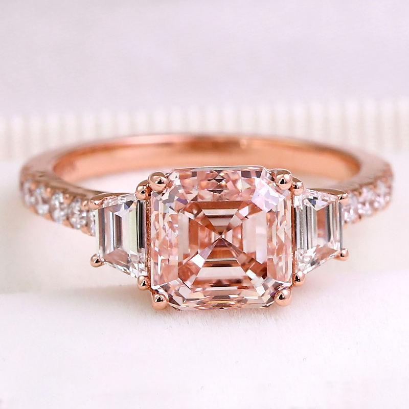 แหวนเพชรแล็บทองคำแท้ 10k