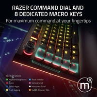 Razer Blackwidow V4 Pro nuevo teclado mecánico inalámbrico para juegos de tamaño completo de 2.4 GHz con interfaz USB para PC y computadoras de escritorio PS.