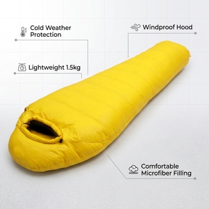<span class=keywords><strong>Saco</strong></span> de <span class=keywords><strong>Dormir</strong></span> para Acampar de <span class=keywords><strong>Invierno</strong></span> para Adultos Tipo Momia de Microfibra de Poliéster para Clima Frío Venta al Por Mayor - Product Image 3