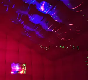 Achtertuin Opblaasbare-Nachtclub Tent Night Club Party Opblaasbare Disco Licht Opblaasbare Nachtclub Cube Tent