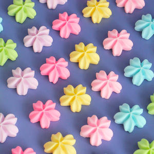 Cabochons plats en résine couleur macaron Sakura pour scrapbooking DIY, fabrication de bijoux, colle crème, décoration de barrettes - Product Image 3