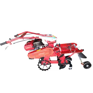 China Alta Qualidade Pequeno Poder Tiller Fabricante Chalion Mini 186F Diesel Motor Power Tiller Com Reaper Em Bangladesh