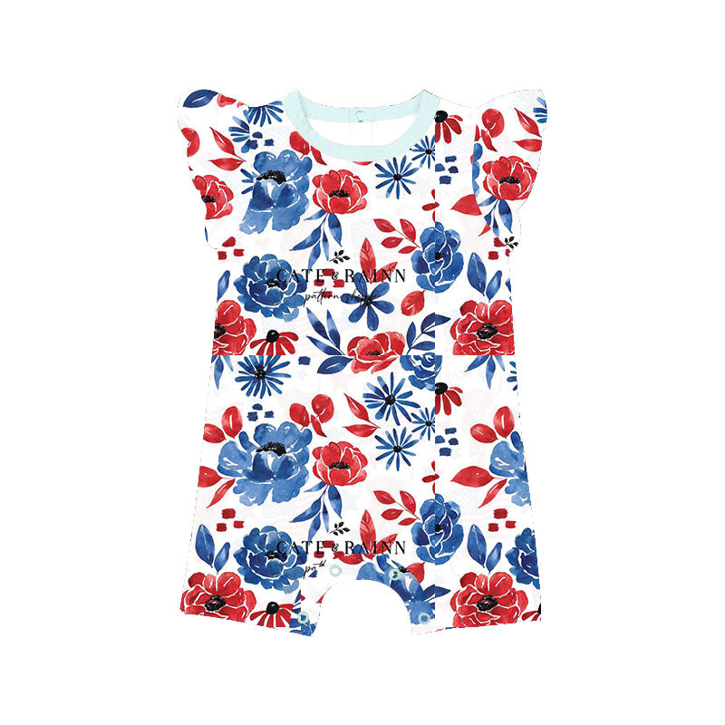 Baby Flutter Sleeve Jumpsuits Wholesale