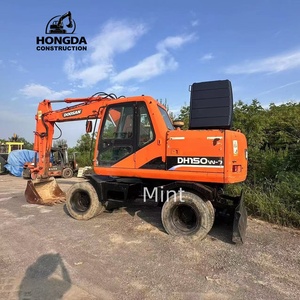 Doosan รถขุดไฮดรอลิคตีนตะขาบ DH130w-7มือสองจากญี่ปุ่น21ตัน - Product Image 1