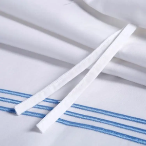 Khách sạn Linen 300tc cotton bộ giường thêu Duvet cover <span class=keywords><strong>bedding</strong></span> <span class=keywords><strong>Set</strong></span> - Product Image 5