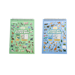 24 unids/pack pegatinas escénicas bobina libro Animal fiesta patrón creativo manual DIY escena Collage libro para colorear - Product Image 5