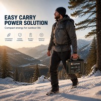 EU-Lagerbestand Tragbare Outdoor-Camping-Angelboot-Lithiumbatterie 12V 24V 100Ah 140Ah 200Ah LiFePO4-Batterie Solarenergie-Kit