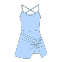 Robe de yoga pour filles Kerui, personnalisée, pour enfants, séchage rapide, respirante, sans manches, ensemble de vêtements de sport de yoga