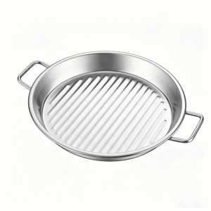 <span class=keywords><strong>Plateau</strong></span> de service en acier inoxydable de qualité alimentaire de style coréen FLEY avec deux poignées, <span class=keywords><strong>plateau</strong></span> pour barbecue, fruits de mer, <span class=keywords><strong>homard</strong></span>, steak, en-cas frit - Product Image 4