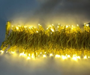 Cable de goma amarillo Pegamento Cadena de luces Forma de árbol de Navidad Boda Luces al aire libre IP65 a prueba de agua - Product Image 1